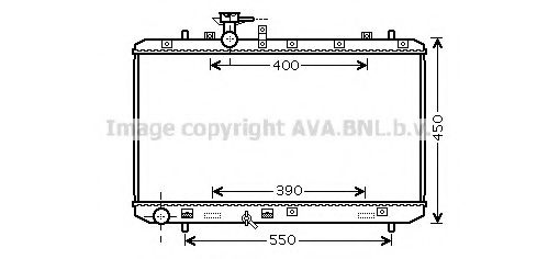 SZA2084 Radiator, racire motor AVA QUALITY COOLING 