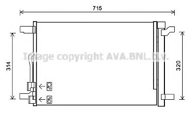 VWA5335D Condensator, climatizare AVA QUALITY COOLING 