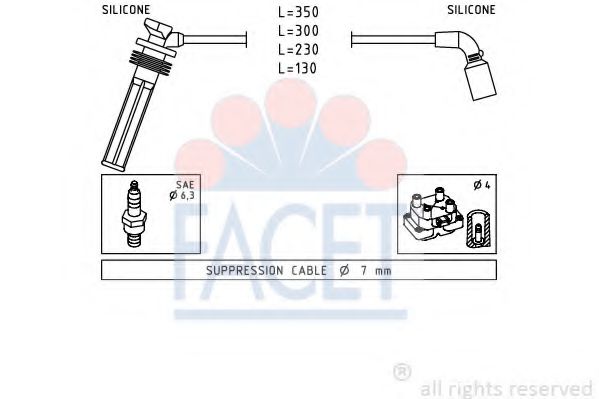 4.7249 Set cablaj aprinder FACET 