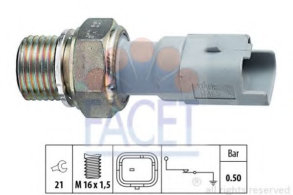7.0130 Senzor presiune ulei FACET 