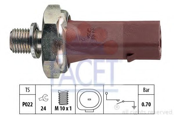 7.0132 Senzor presiune ulei FACET 