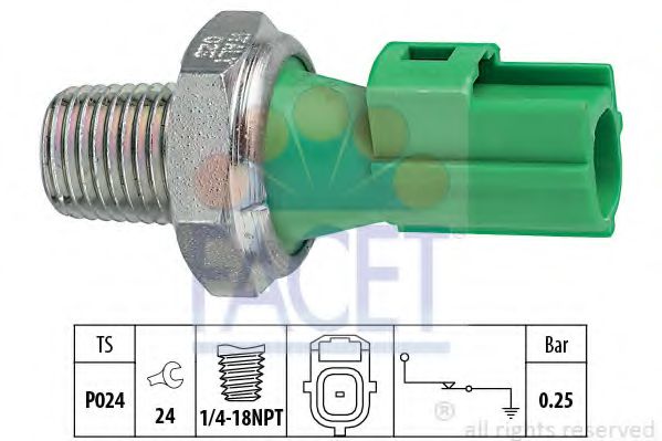 7.0146 Senzor presiune ulei FACET 