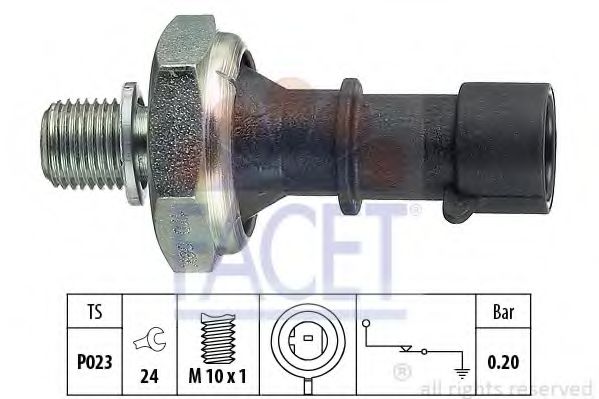 7.0170 Senzor presiune ulei FACET 