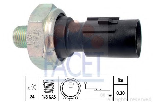 7.0195 Senzor presiune ulei FACET 