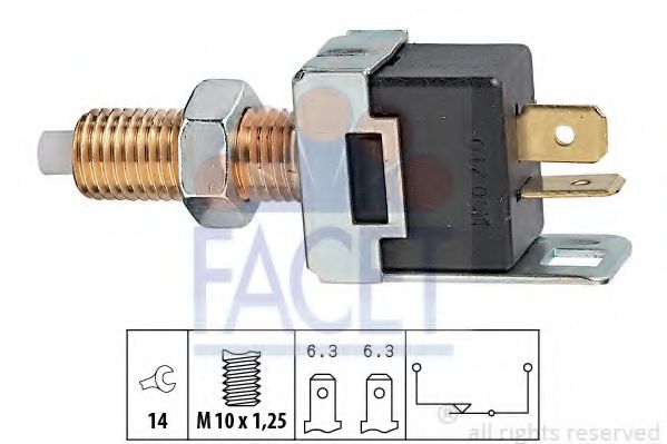 7.1017 Comutator lumini frana FACET 