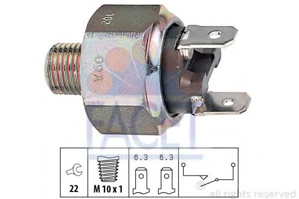Comutator lumini frana