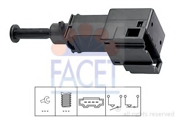 Comutator lumini frana