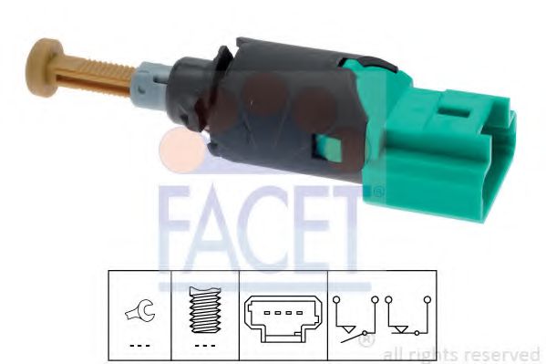 7.1213 Comutator lumini frana FACET 