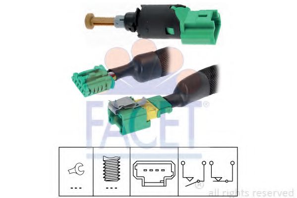 7.1213K Comutator lumini frana FACET 