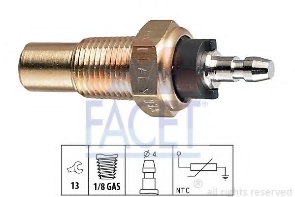 7.3052 senzor,temperatura lichid de racire FACET 