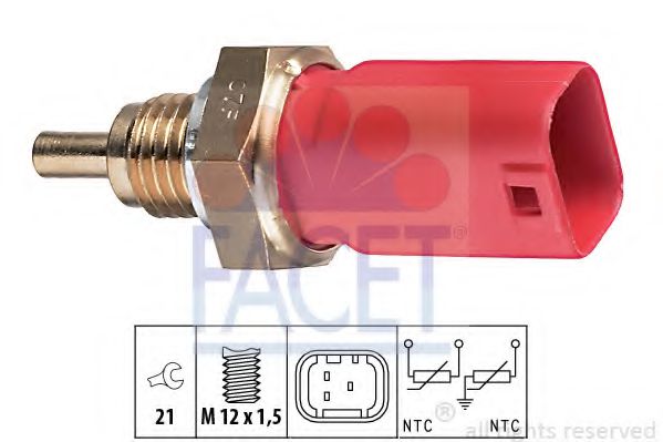 7.3271 senzor,temperatura lichid de racire FACET 