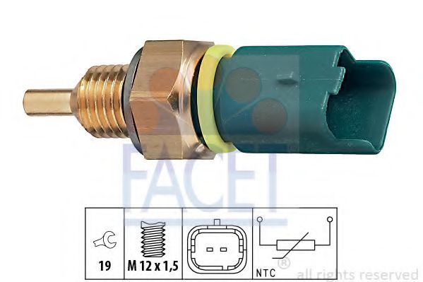 7.3276 senzor,temperatura lichid de racire FACET 