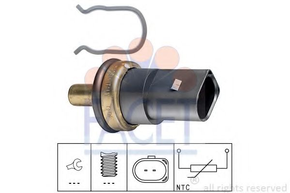7.3278 senzor,temperatura lichid de racire FACET 