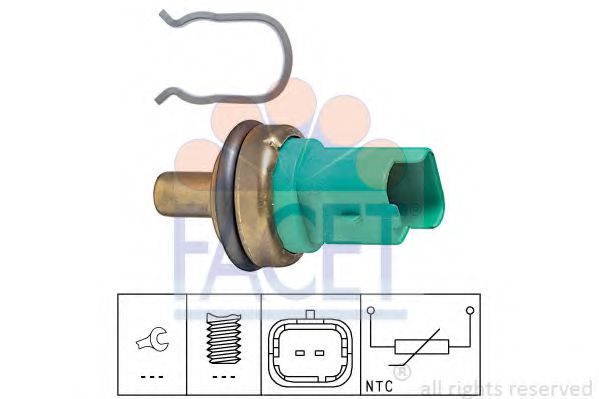 7.3292 senzor,temperatura lichid de racire FACET 