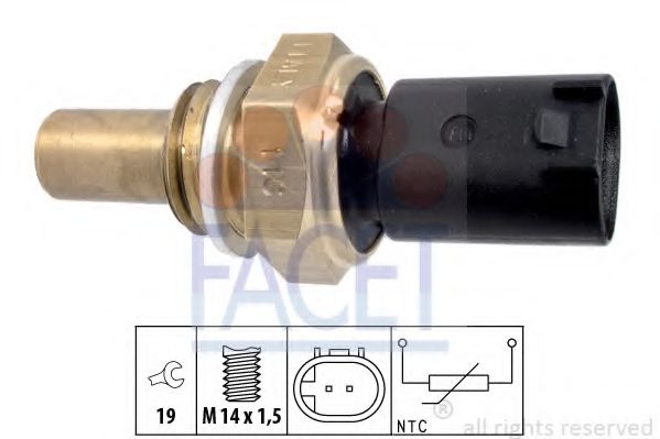 7.3350 senzor,temperatura ulei FACET 