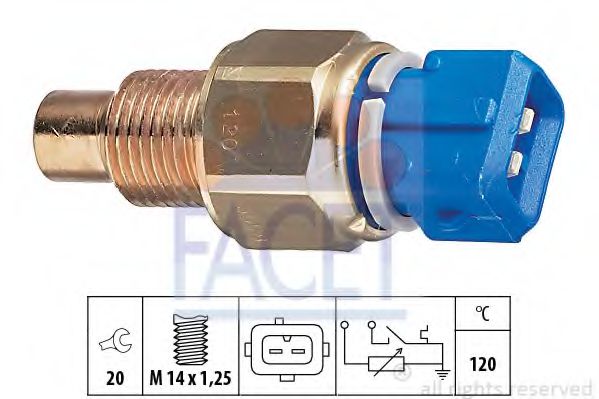 7.3558 senzor,temperatura lichid de racire FACET 