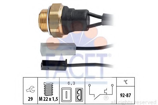 Comutator temperatura, ventilator radiator