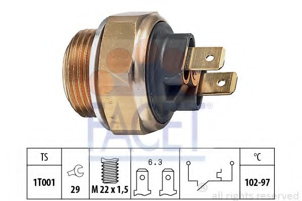 Comutator temperatura, ventilator radiator