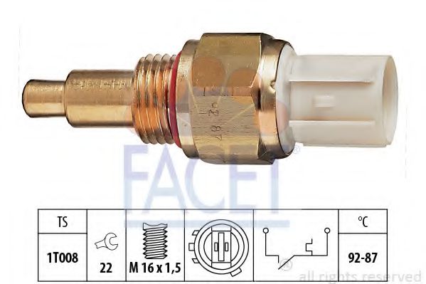 7.5138 Comutator temperatura, ventilator radiator FACET 