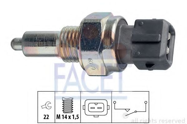 7.6099 Comutator, lampa marsalier FACET 