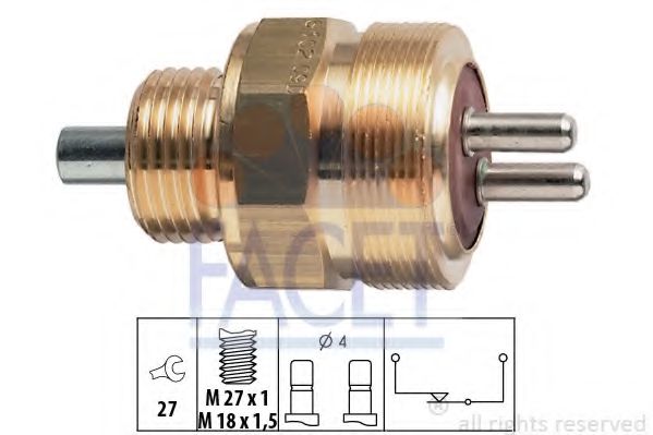 7.6102 Comutator, lampa marsalier FACET 