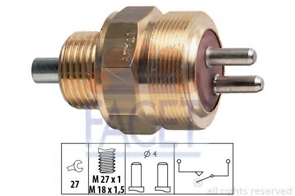 7.6147 Comutator, lampa marsalier FACET 