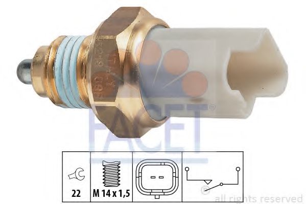7.6218 Comutator, lampa marsalier FACET 