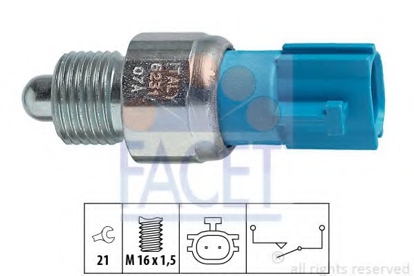 7.6231 Comutator, lampa marsalier FACET 