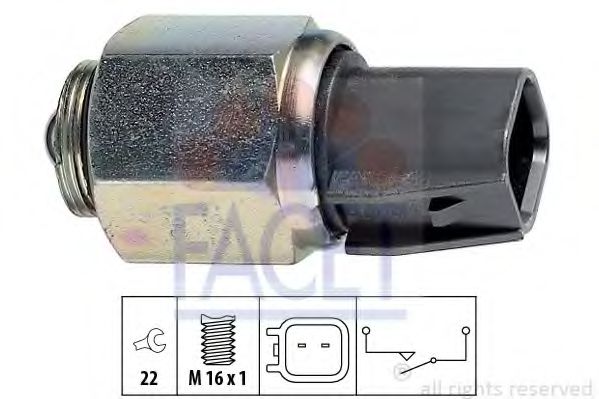 7.6242 Comutator, lampa marsalier FACET 