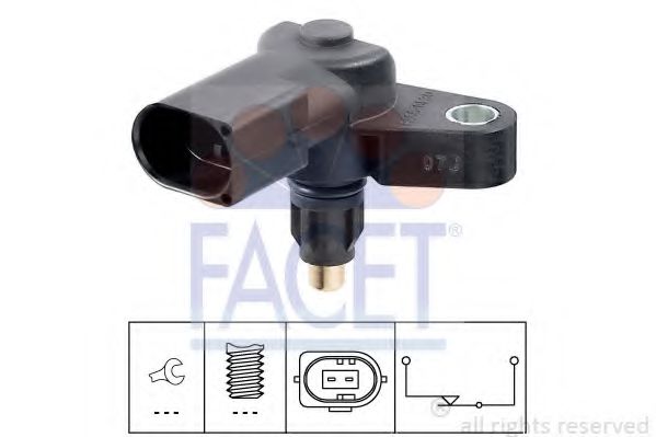7.6253 Comutator, lampa marsalier FACET 