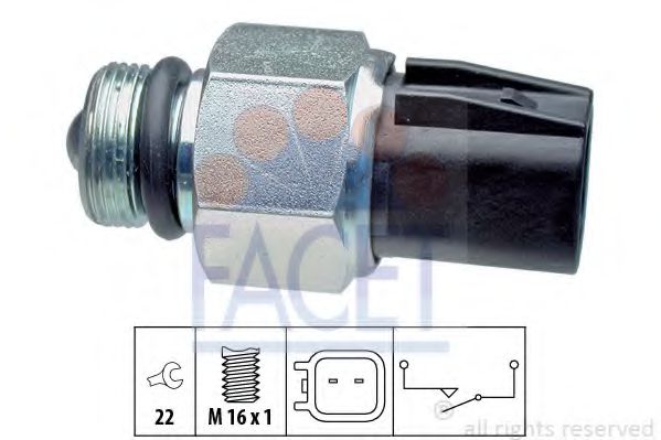 7.6267 Comutator, lampa marsalier FACET 