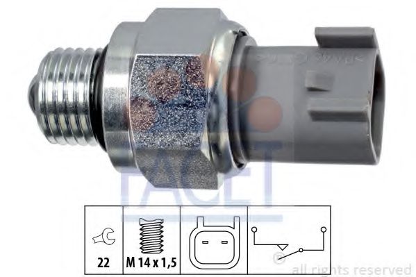 7.6272 Comutator, lampa marsalier FACET 