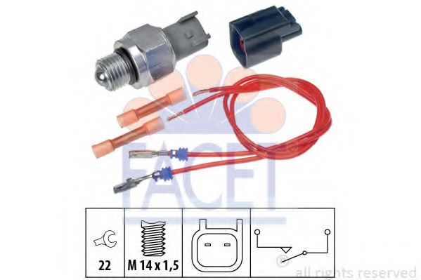 7.6274K Comutator, lampa marsalier FACET 