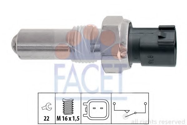 7.6283 Comutator, lampa marsalier FACET 