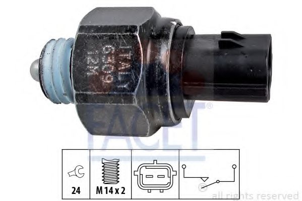 7.6309 Comutator, lampa marsalier FACET 