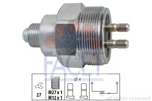 7.6324 Comutator, lampa marsalier FACET 