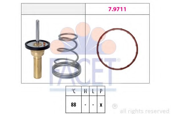 7.8798 termostat,lichid racire FACET 