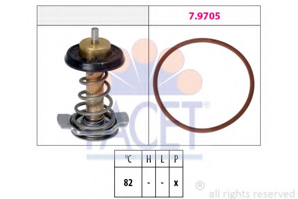 7.8842 termostat,lichid racire FACET 