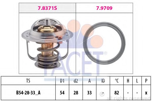 7.8845 termostat,lichid racire FACET 