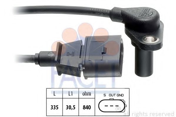 9.0220 Senzor turatie, cutie de viteza automata FACET 