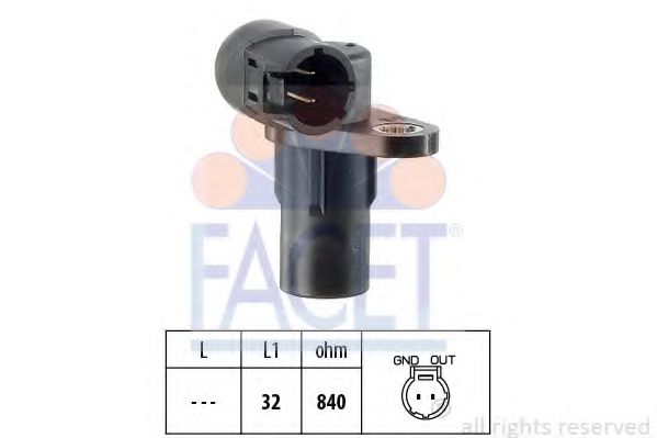 9.0291 Senzor impulsuri, arbore cotit FACET 