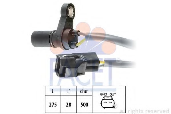 9.0374 Senzor turatie, cutie de viteza automata FACET 
