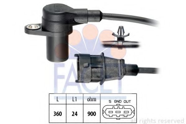 9.0564 Senzor impulsuri, arbore cotit FACET 