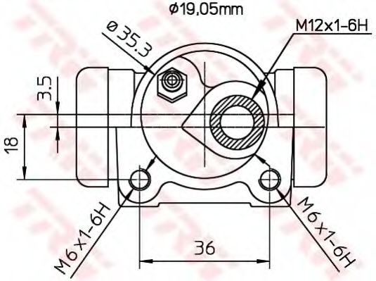 Cilindru receptor frana 2
