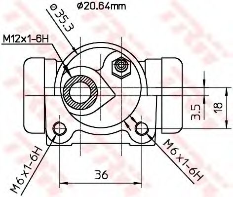 Cilindru receptor frana 2