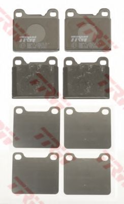 set placute frana,frana disc 2