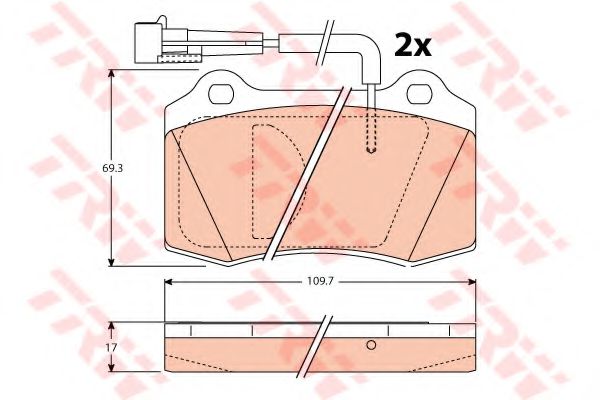 set placute frana,frana disc 3