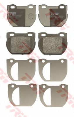 set placute frana,frana disc 2