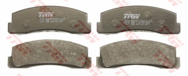 set placute frana,frana disc 2