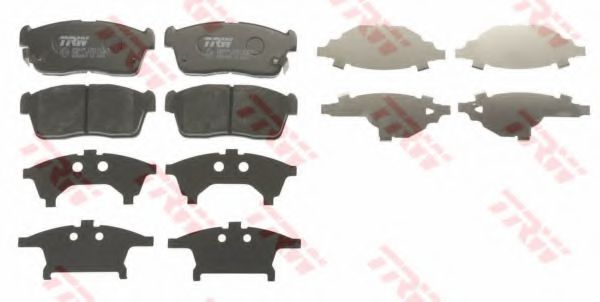 set placute frana,frana disc 2